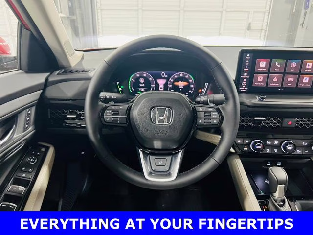 2026 Radiant Red Metallic Honda Accord Hybrid Touring FWD Sedan