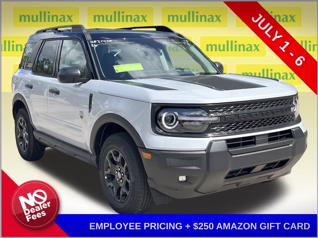 2026 White Metallic Ford Bronco Sport Big Bend 4X4 SUV