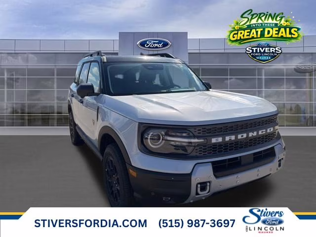 2026 Space White Metallic Ford Bronco Sport Badlands 4X4 SUV