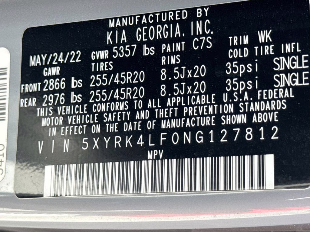 2022 Wolf Gray Kia Sorento SX FWD SUV