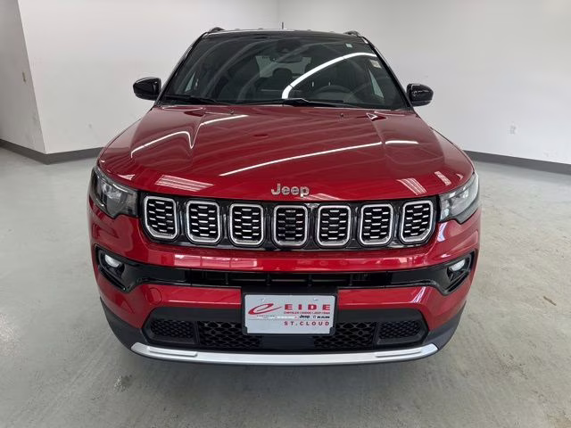 2025 Red Hot Pearlcoat Jeep Compass Limited 4X4 SUV