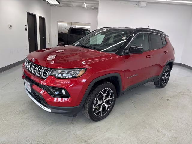 2025 Red Hot Pearlcoat Jeep Compass Limited 4X4 SUV