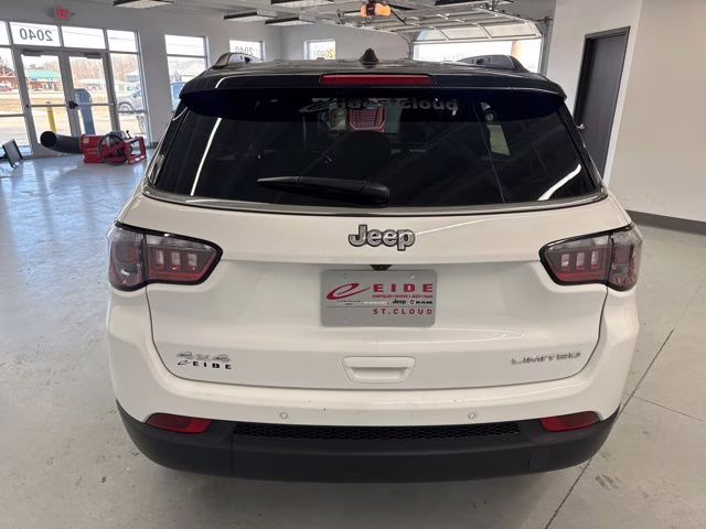 2025 Bright White Clearcoat Jeep Compass Limited 4X4 SUV