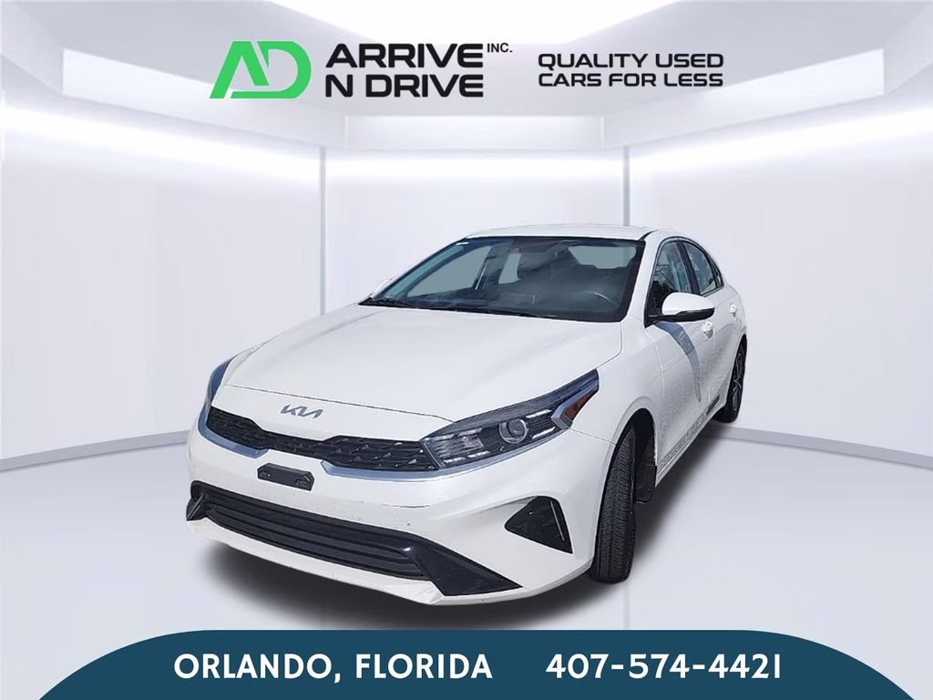 2023 White Kia Forte GT-Line FWD Sedan
