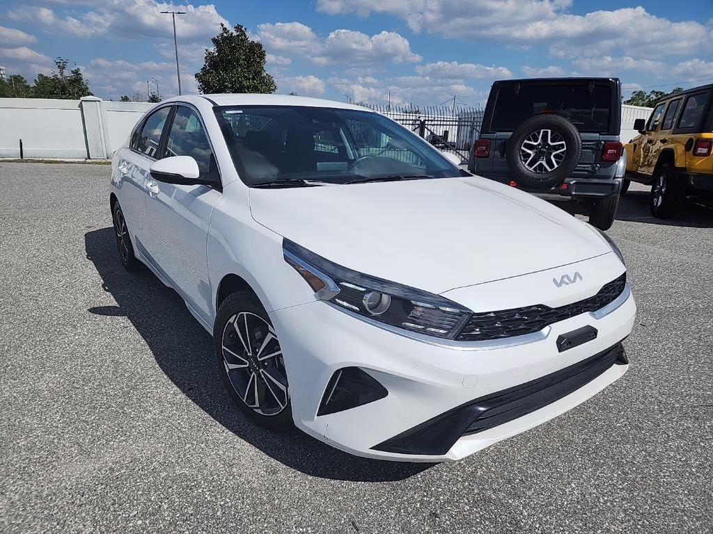 2023 White Kia Forte GT-Line FWD Sedan
