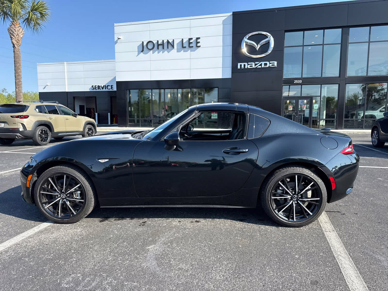 2025 Jet Black Mica Mazda MX-5 Miata RF Grand Touring RWD Convertible