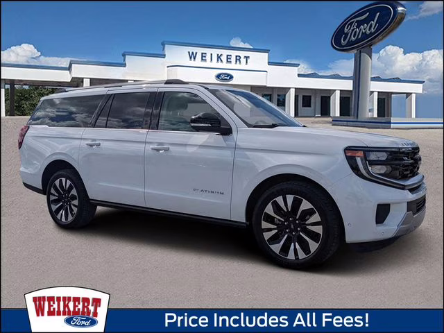 2025 Oxford White Ford Expedition Max Platinum 4X4 SUV