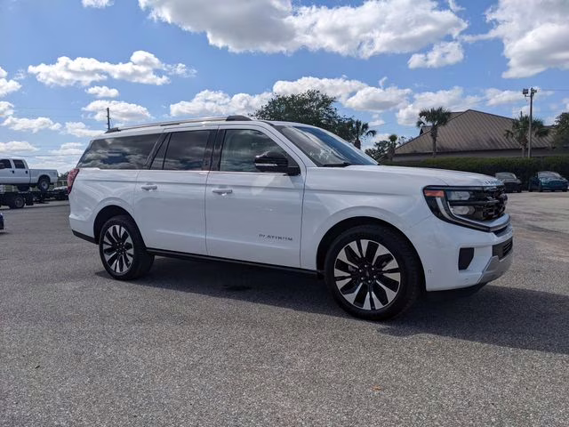 2025 Oxford White Ford Expedition Max Platinum 4X4 SUV