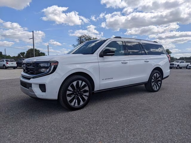 2025 Oxford White Ford Expedition Max Platinum 4X4 SUV