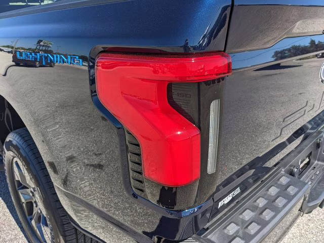 2025 Blue Metallic Ford F-150 Lightning Flash AWD Truck