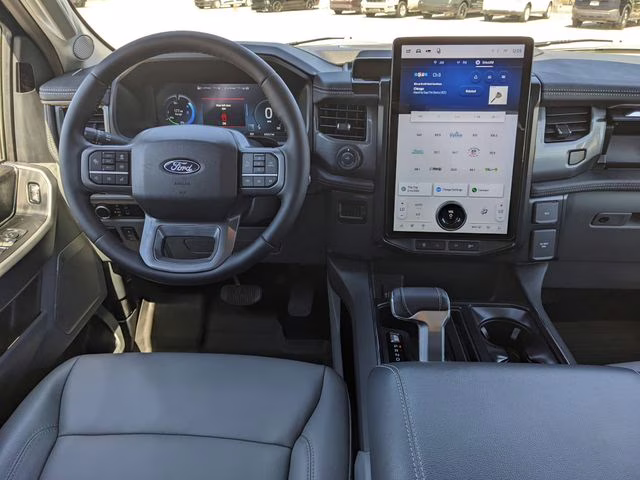 2025 Blue Metallic Ford F-150 Lightning Flash AWD Truck