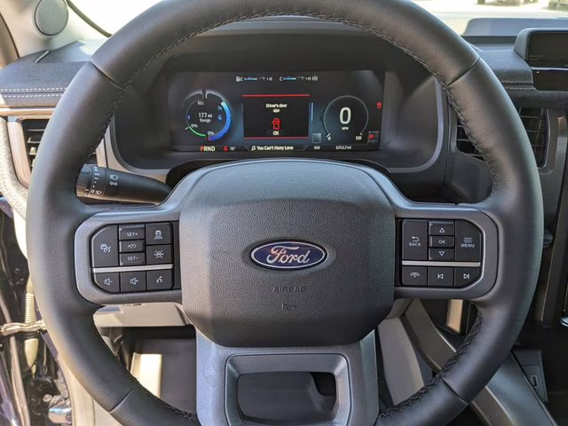 2025 Blue Metallic Ford F-150 Lightning Flash AWD Truck