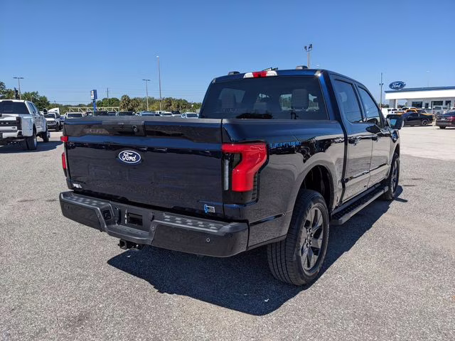 2025 Blue Metallic Ford F-150 Lightning Flash AWD Truck