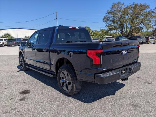 2025 Blue Metallic Ford F-150 Lightning Flash AWD Truck