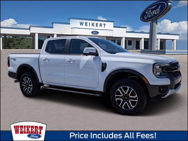2024 Oxford White Ford Ranger Lariat 4X4 Truck