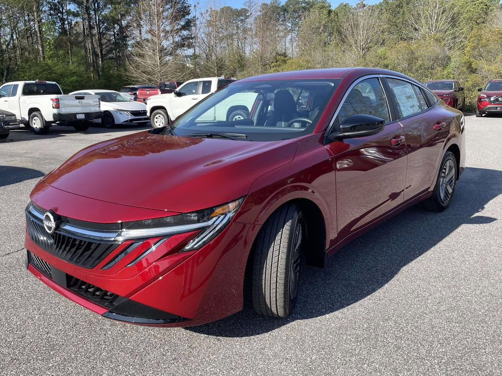 2026 Scarlet Ember Tintcoat Nissan Sentra SV FWD Sedan