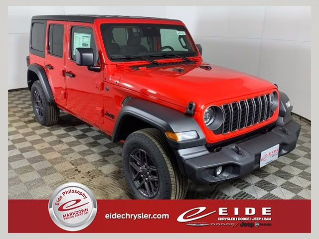 2026 Firecracker Red Clearcoat Jeep Wrangler 4-Door Sport S 4X4 SUV
