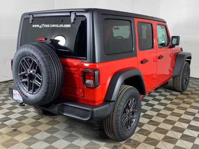 2026 Firecracker Red Clearcoat Jeep Wrangler 4-Door Sport S 4X4 SUV