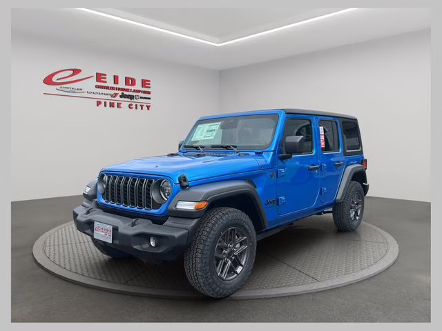 2026 Hydro Blue Pearl Coat Jeep Wrangler Sport S 4X4 SUV