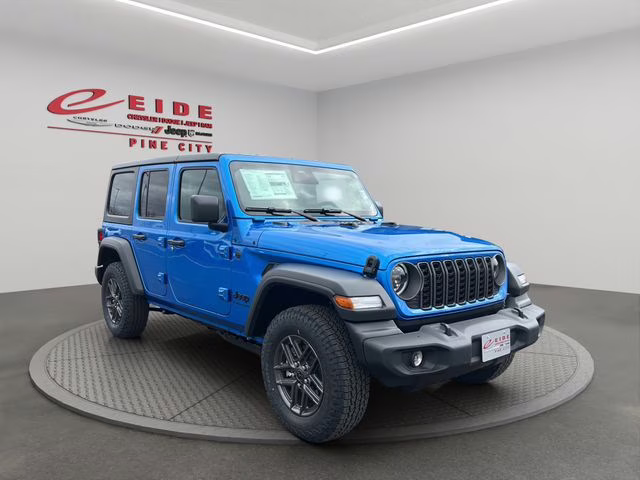 2026 Hydro Blue Pearl Coat Jeep Wrangler Sport S 4X4 SUV