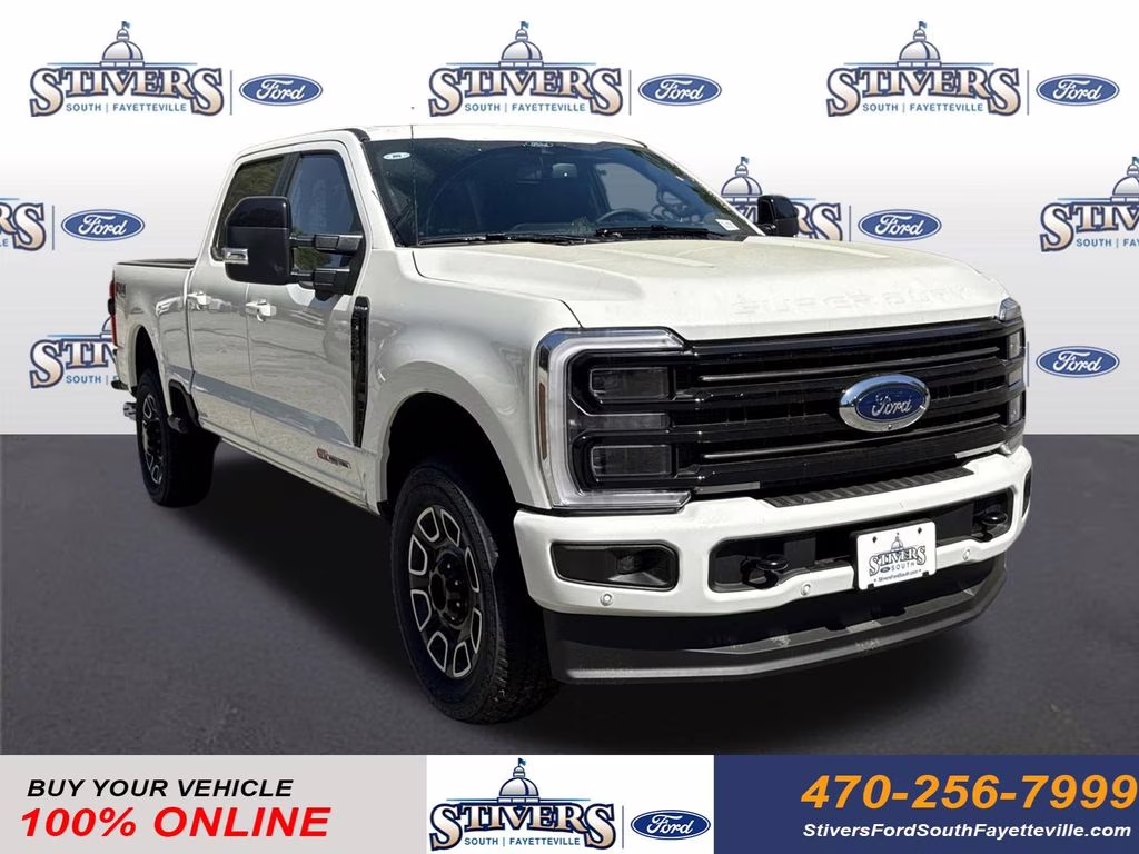 2026 White Metallic Ford Super Duty F-350 SRW Platinum 4X4 Truck