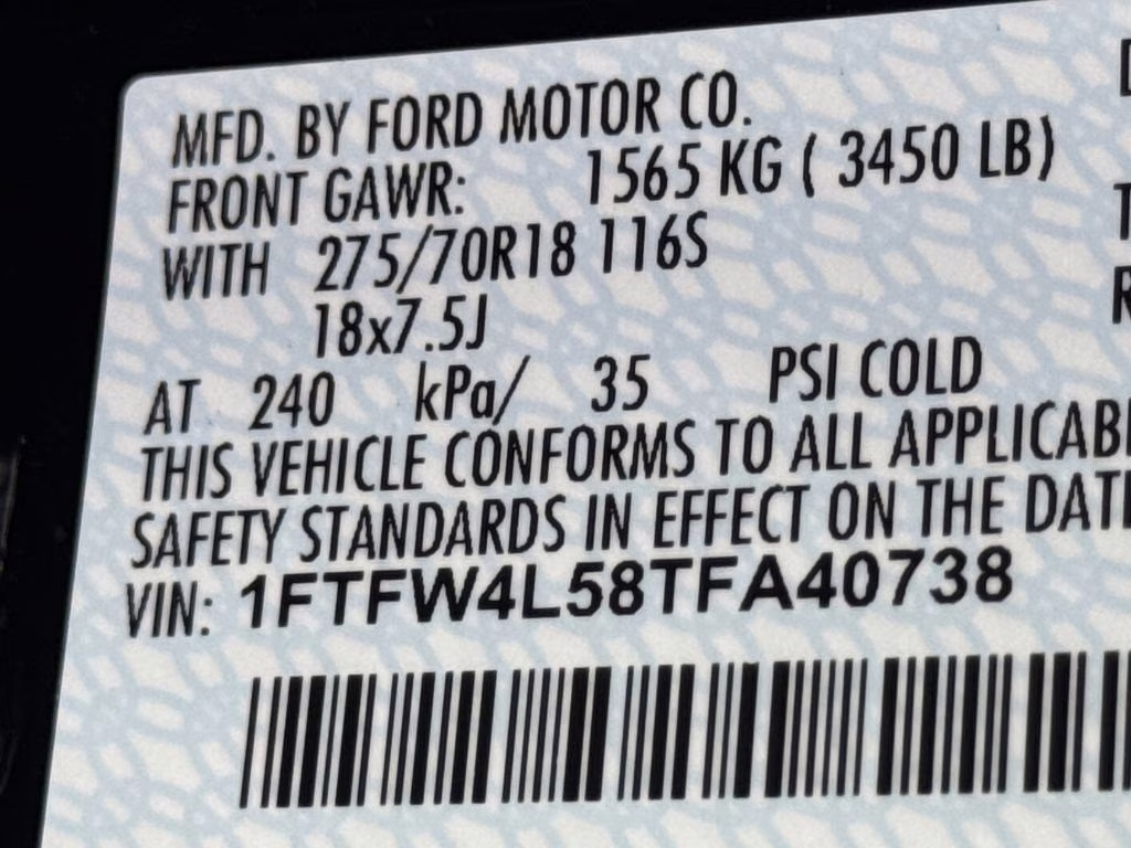 2026 Black Metallic Ford F-150 Tremor 4X4 Truck