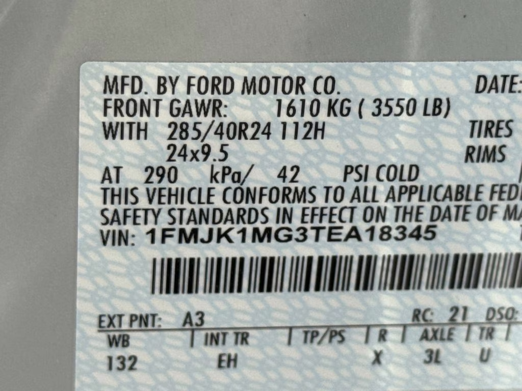 2026 Silver Metallic Ford Expedition Max Platinum 4X4 SUV