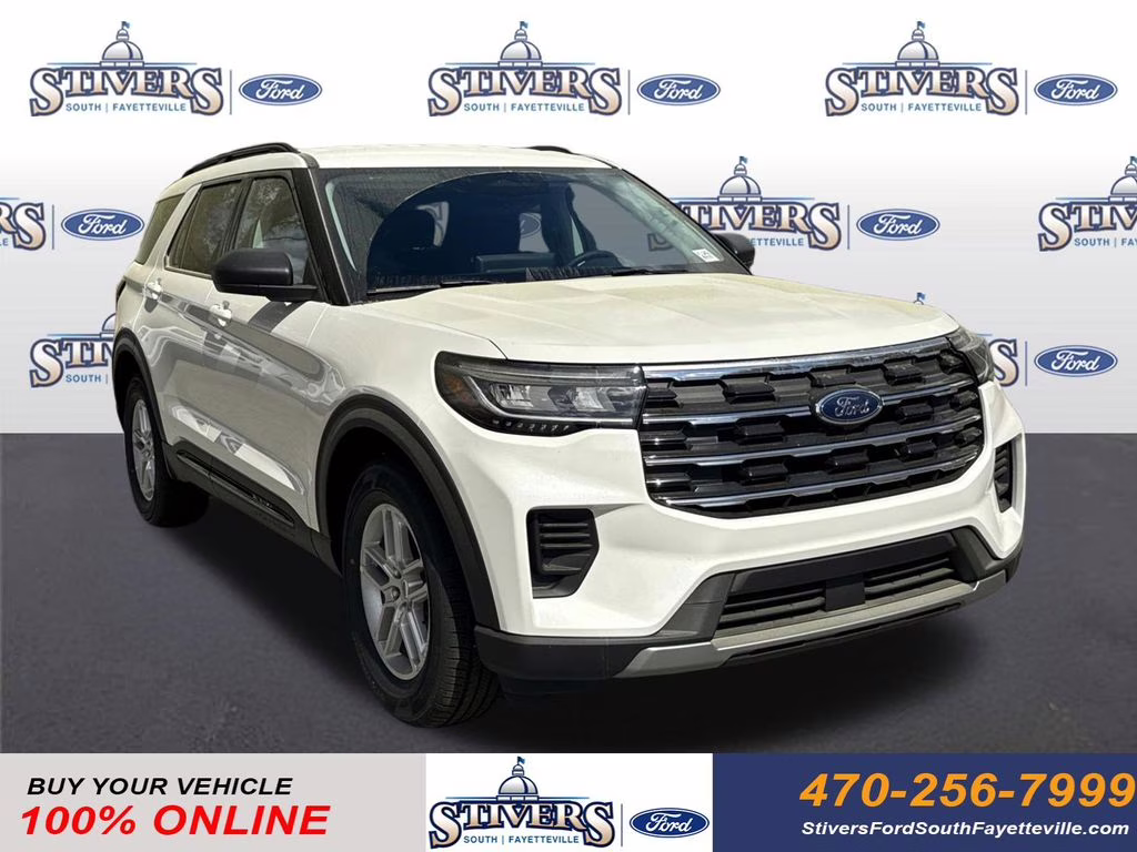 2026 White Metallic Ford Explorer Active RWD SUV