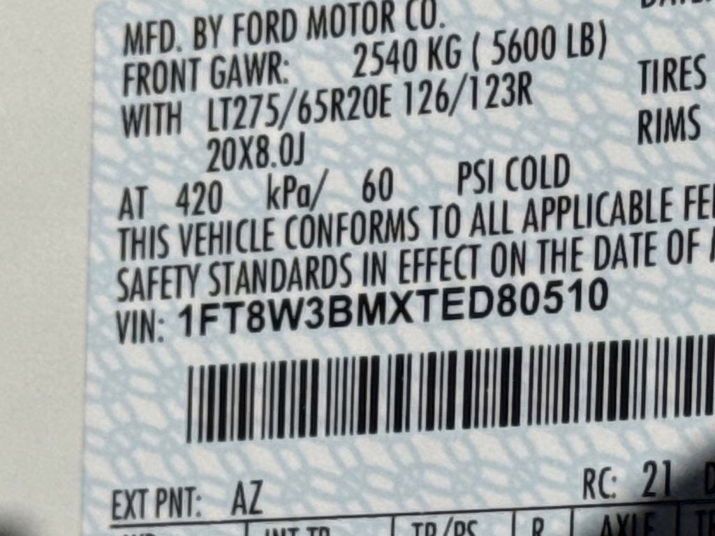 2026 White Metallic Ford Super Duty F-350 SRW Platinum 4X4 Truck