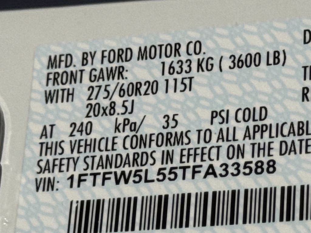 2026 Oxford White Ford F-150 Lariat 4X4 Truck