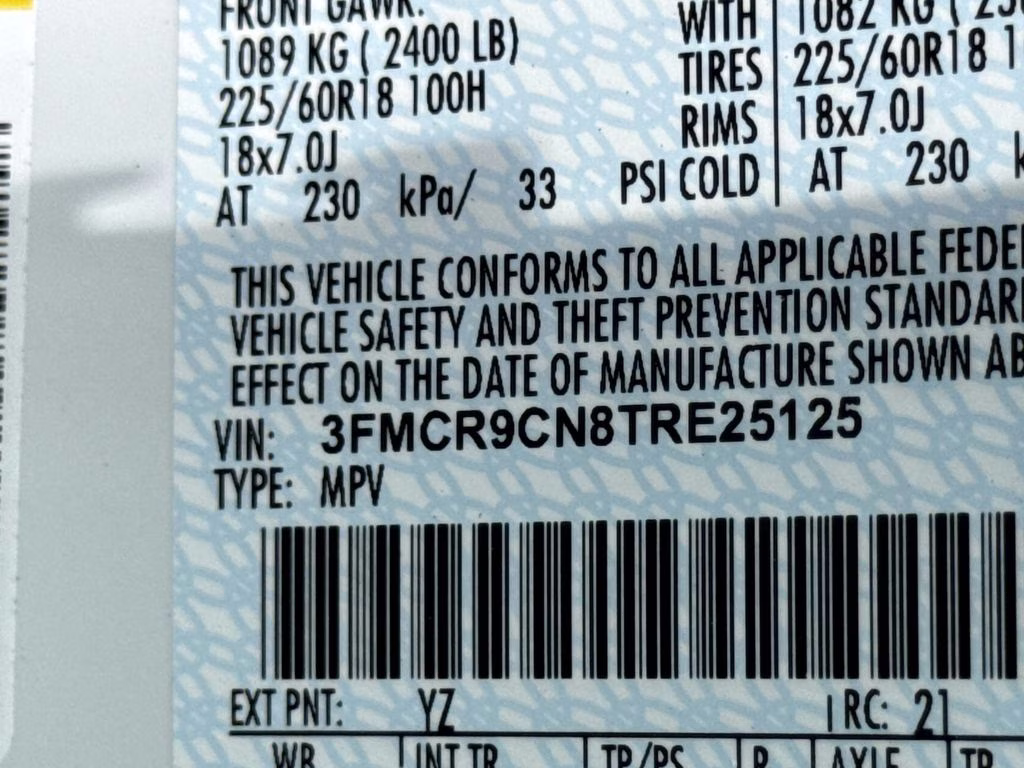 2026 Oxford White Ford Bronco Sport Outer Banks 4X4 SUV