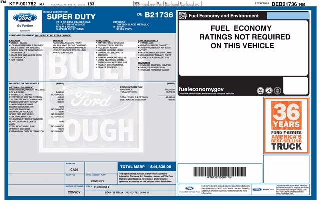 2013 Tuxedo Black Metallic Ford Super Duty F-350 SRW XL 4X4 Truck