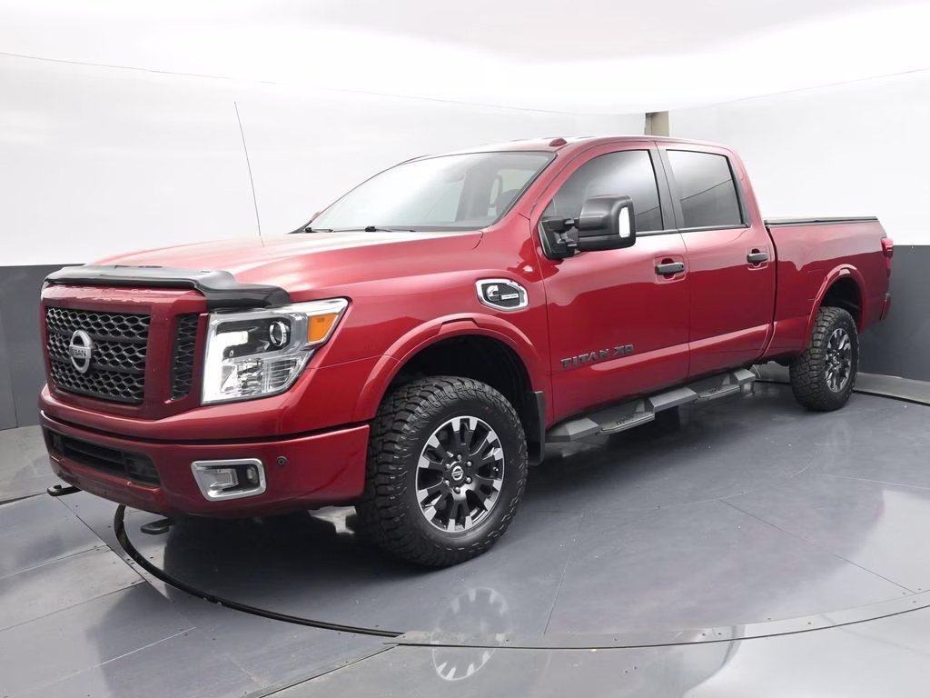 2019 Cayenne Red Metallic Nissan Titan XD PRO-4X 4X4 Truck