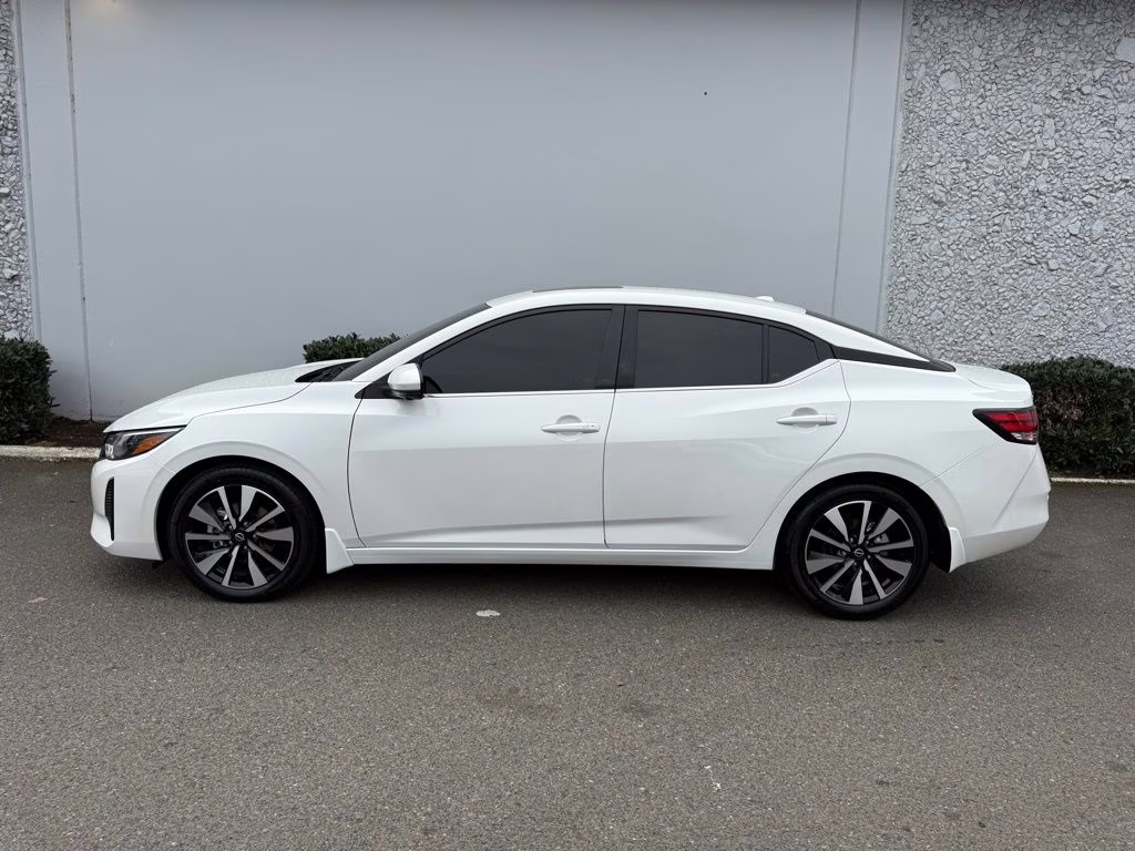2025 Aspen White Tricoat Nissan Sentra SV FWD Sedan
