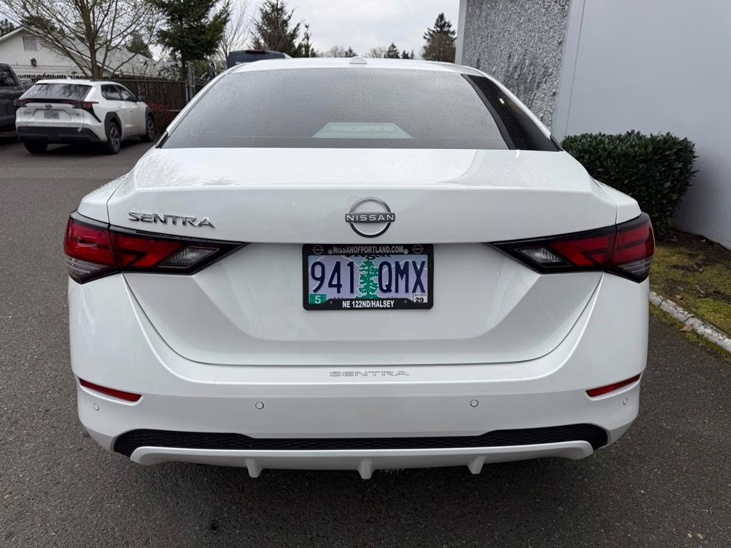 2025 Aspen White Tricoat Nissan Sentra SV FWD Sedan