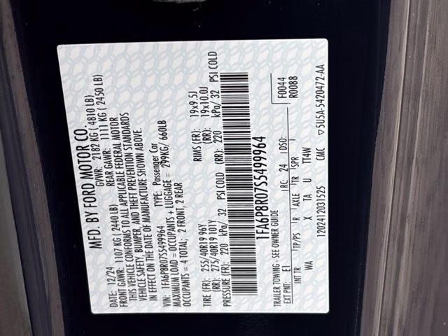 2025 Blue Ford Mustang Dark Horse RWD Coupe