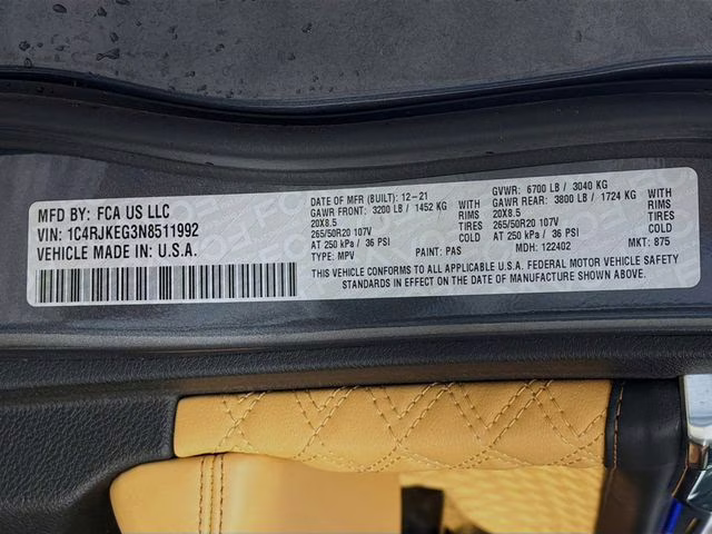 2022 Baltic Gray Metallic Clearcoat Jeep Grand Cherokee L Summit 4X4 SUV