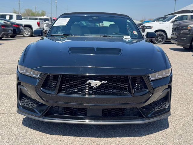 2024 Shadow Black Ford Mustang GT Premium RWD Convertible