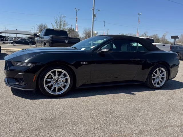 2024 Shadow Black Ford Mustang GT Premium RWD Convertible