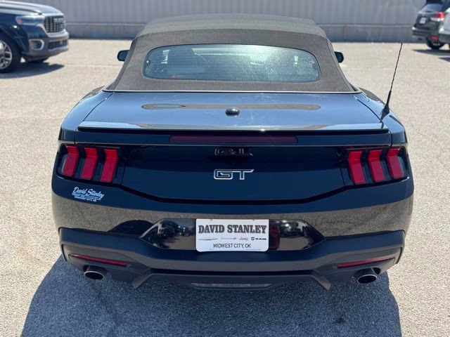 2024 Shadow Black Ford Mustang GT Premium RWD Convertible