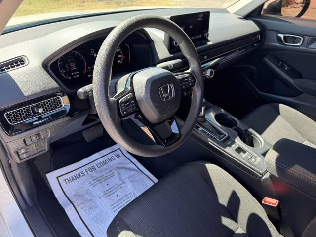 2022 Platinum White Pearl Honda Civic LX FWD Sedan
