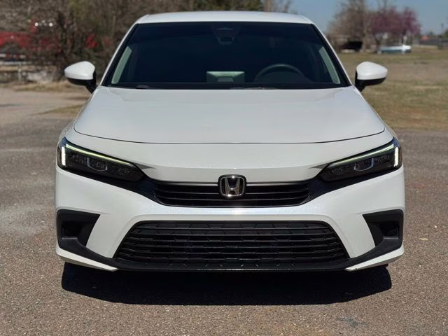 2022 Platinum White Pearl Honda Civic LX FWD Sedan