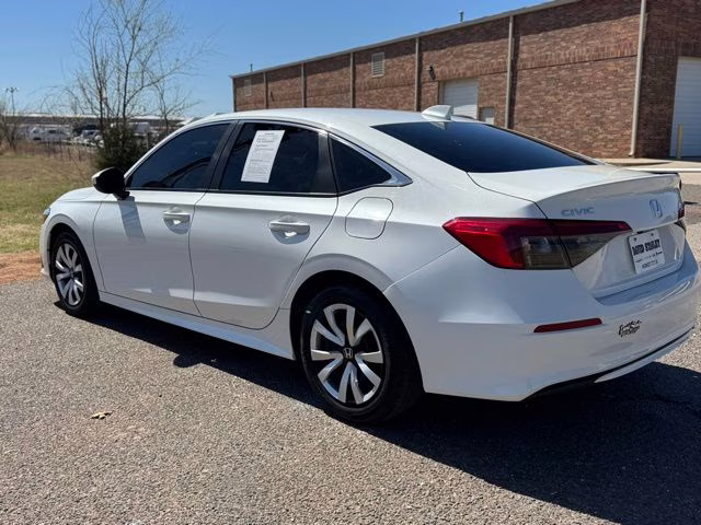 2022 Platinum White Pearl Honda Civic LX FWD Sedan