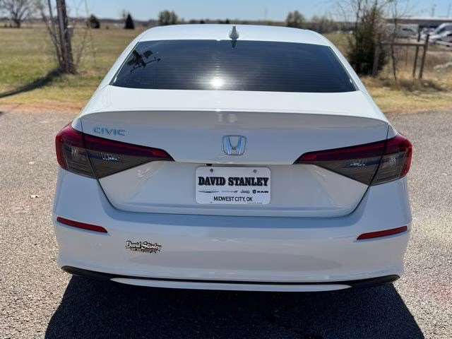 2022 Platinum White Pearl Honda Civic LX FWD Sedan