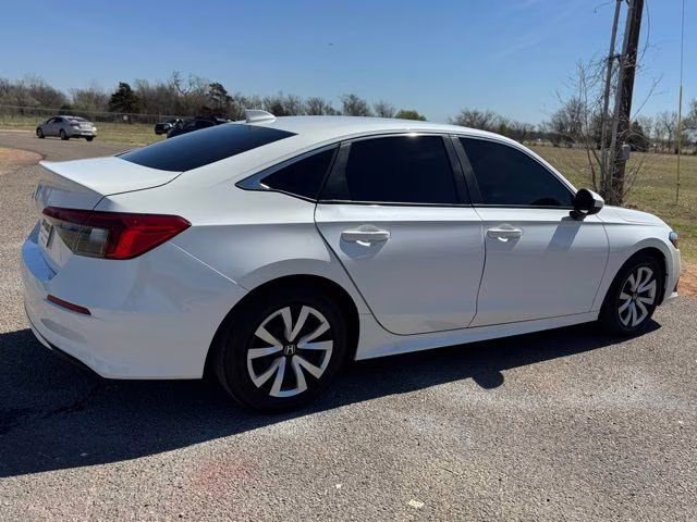2022 Platinum White Pearl Honda Civic LX FWD Sedan