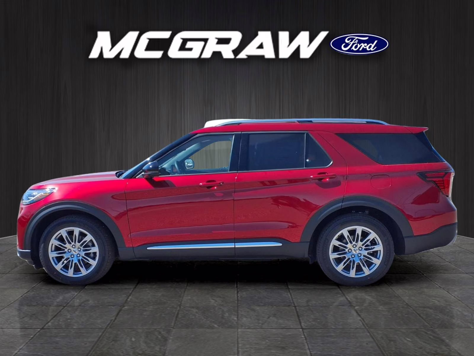 2026 Red Metallic Ford Explorer Platinum RWD SUV