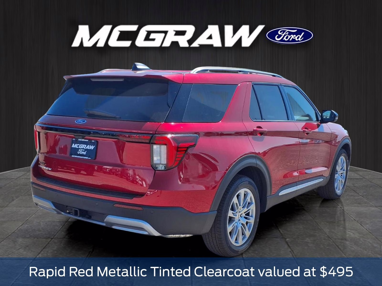 2026 Red Metallic Ford Explorer Platinum RWD SUV