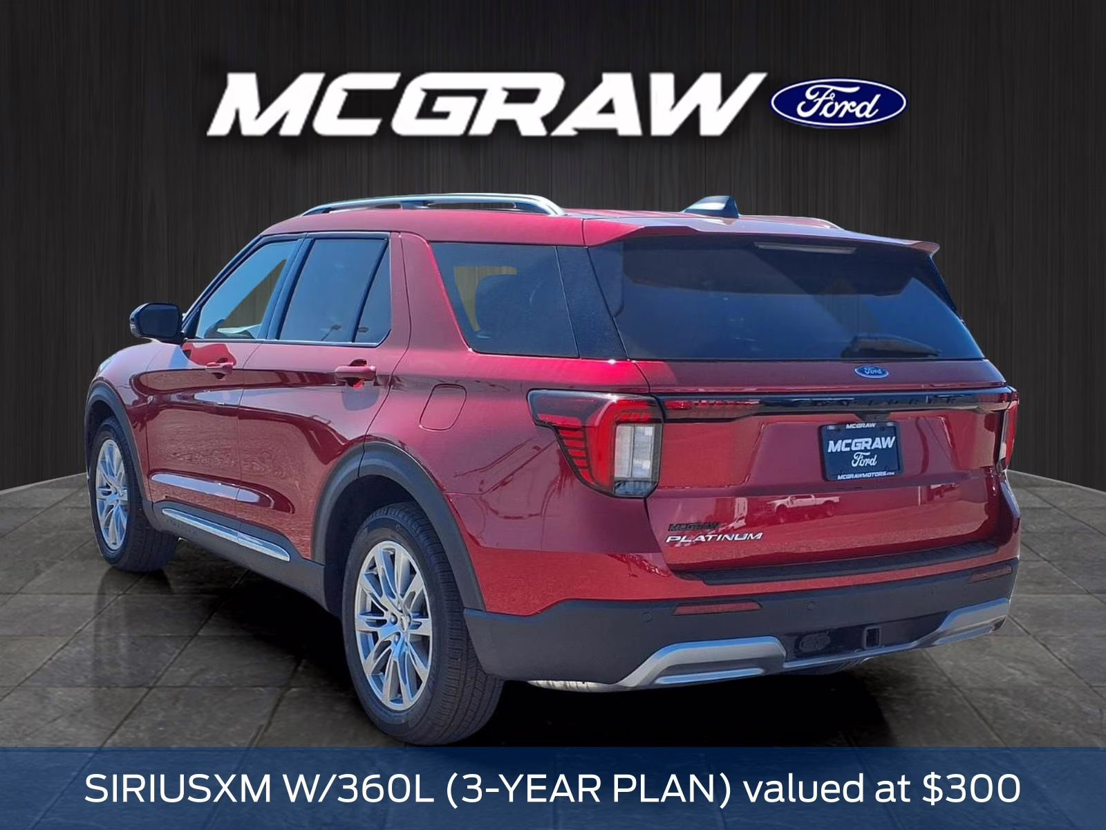 2026 Red Metallic Ford Explorer Platinum RWD SUV