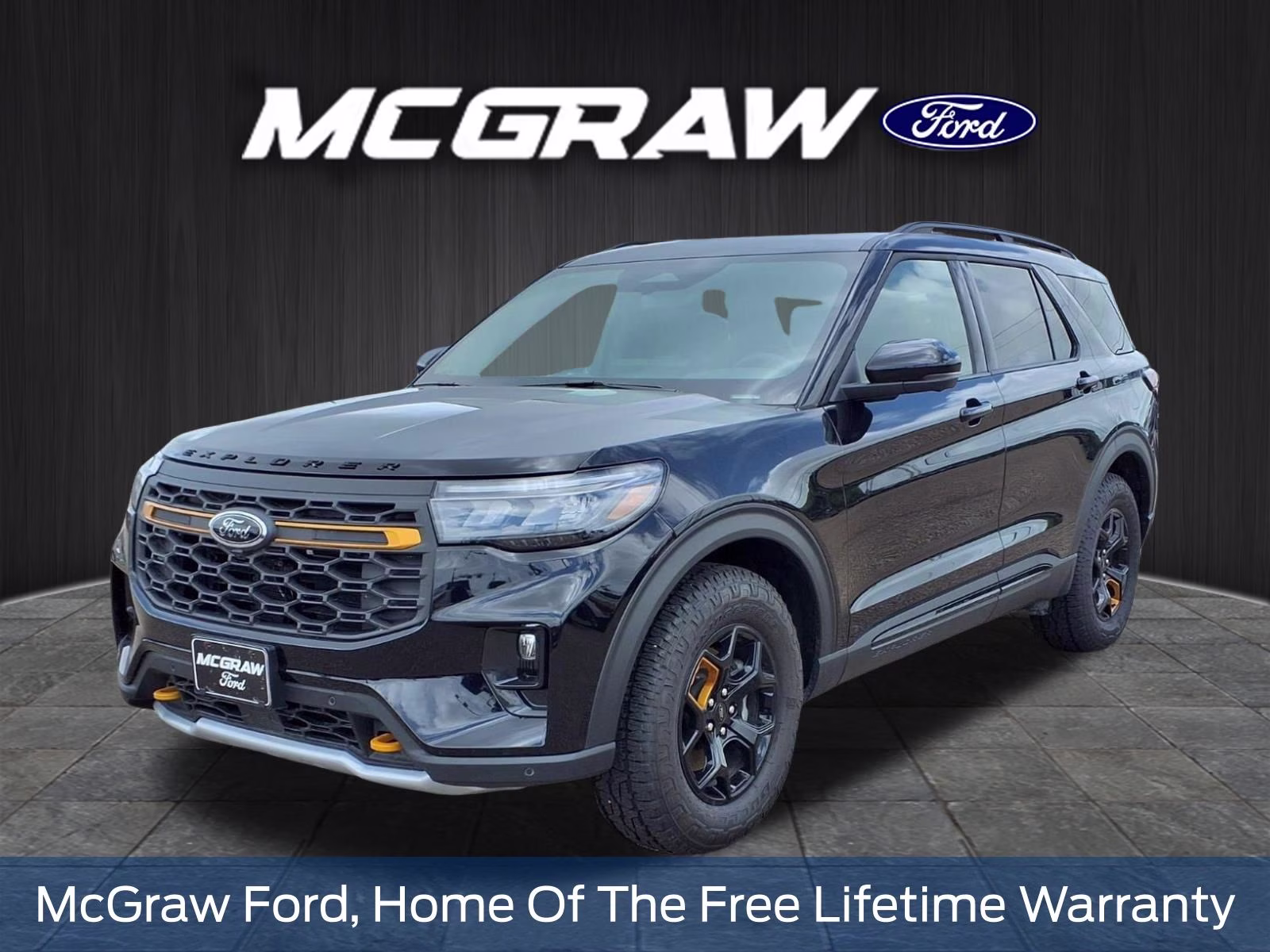 2026 Black Metallic Ford Explorer Tremor 4X4 SUV
