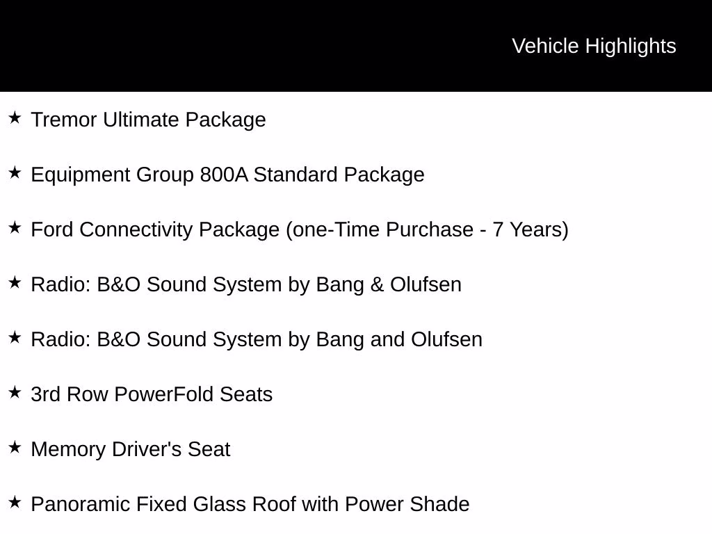 2026 Black Metallic Ford Explorer Tremor 4X4 SUV